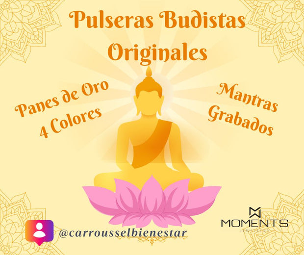 Pulseras Budistas Originales (Set de 4 Unidades)