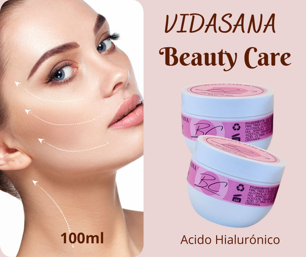 Crema Facial Beauty Care VIDASANA con Ácido Hialurónico