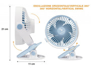 Mini ventilador con clip