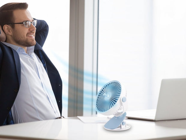 Mini ventilador con clip