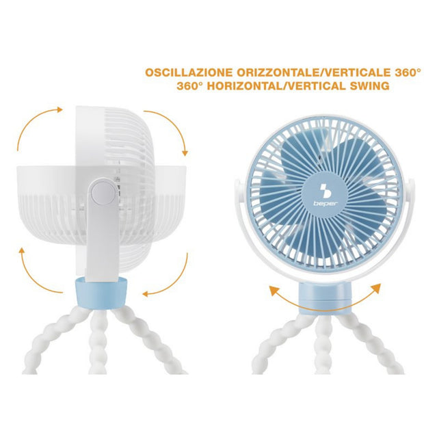 Mini Ventilador Trípode Recargable Beper P206VEN430